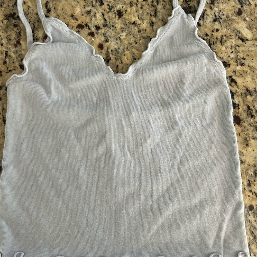 Brandy Melville Asymmetrical blueish grey Camisole Top